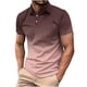 thumbnail image 1 of Blusa y camisa de manga corta con cuello vuelto para hombre, informal, lisa, de manga corta, con botones y cuello vuelto., 1 of 5