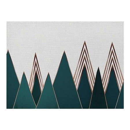 

Kitchen Decor Polyester Linen Placemat Waterproof Oil Proof And Heat Insulation Table Mat Kitchen Gadgets