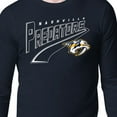 thumbnail image 3 of Men's Starter Navy Nashville Predators Modern Tailsweep Long Sleeve T-Shirt, 3 of 3