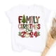 thumbnail image 5 of Conjunto de día de Navidad Equipo familiar de Navidad 2024 Conjuntos a juego con estampado Camisetas familiares de manga corta Conjunto de camisa Ropa informal de vacaciones, 5 of 5