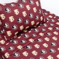 thumbnail image 4 of Florida State Seminoles 100% cotton, 4 piece sheet set - flat sheet, fitted sheet, 2 pillow cases, King, Team Colors, 4 of 8