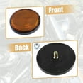 thumbnail image 6 of 4pcs M6x1.0 Orange Plastic Universal Round Screw Mount Reflective Warning Reflector for Motorcycle Bike, 6 of 6
