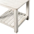 thumbnail image 2 of Martin Svensson Barn Door Solid Wood End Table Antique White, 2 of 5