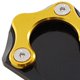 thumbnail image 4 of 4x Placa de almohadilla para caballete lateral de motocicleta reemplaza un soporte duradero de alto rendimiento Oro, 4 of 5