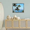 thumbnail image 4 of Stupell Industries Coastal Palm Trees & Sailboat Gray Floating Frame Canvas Art, 31 x 25, by Kali Wilson, 4 of 8