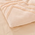 thumbnail image 4 of Shatex Tufted Queen Size Bed-in-A-Bag Comforter Bedding Set- 7 Piece Queen All Season Bedding Comforter Set, Ultra Soft Polyester Bedding Comforters- Rhombus Pattern, Beige, 4 of 6