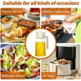 thumbnail image 5 of 2 In 1 Glass Oil Sprayer & Dispenser, Oil Dispenser For Kitchen Spray, Olive Oil Dispenser Bottle for Kitchen Spray and Pour, for Air Fryers, Salads, Frying, Barbecues (White, Green), 5 of 5