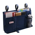 thumbnail image 2 of Gogcaro Bunk Bed Organizer, Bedside Caddy Hanging Bed Organizer Storage Bag 8 Pockets, for College Dorm Rooms Bed, Hospital Bed, Baby Bed Rails, 600D Oxford Cloth (Navy Blue), 2 of 7