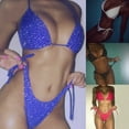 thumbnail image 2 of Women Push-up Bra Bandage Bikini Set Swimsuit Triangle Swimwear Bathing Suit, 2 of 5