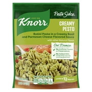 Knorr No Artificial Flavors Creamy Pesto Rotini Pasta Cooks in 12 Minutes, 4.1 oz Regular