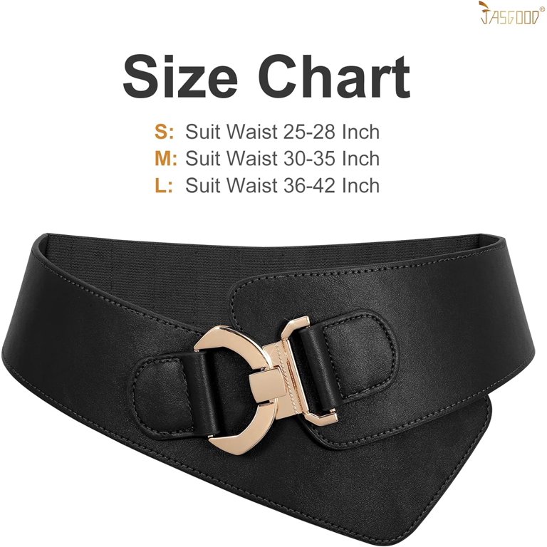 Wide Elastic Stretch Waist Belt Women