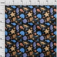 thumbnail image 3 of oneOone Polyester Spandex Black Fabric Beach Sewing Craft Projects Fabric Prints By Yard 56 Inch Wide, 3 of 4
