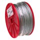 thumbnail image 1 of Cuerda de alambre de acero galvanizado en carrete Núcleo de hebra de 7x7 1/16"" Diámetro exterior desnudo 500' Longitud 96 lbs Resistencia a la rotura, 1 of 1