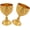 Golden, variant on Tesyar Set of 2 Vintage Brass Alloy Goblets, 30ML Golden White Rose Carved Chalice Cups for Wedding Bar Medieval Decor (Red)