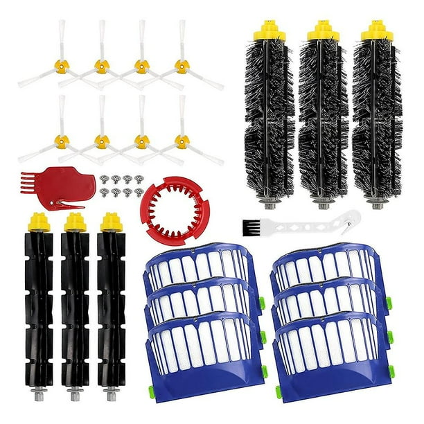 Reemplazo de robots de barrido Filtro de cepillos laterales con cepillo giratorio para Irobot Roomba 600 500
