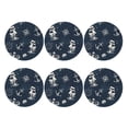 thumbnail image 2 of Bingfone Vintage Vintage Marine Leather Drinks Coasters With Set Of 6,Suitable For Home Kitchen,Coffee Cup Coasters Home Gift, 2 of 9