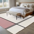 thumbnail image 5 of 5x8 Washable Area Rug, Abstract Gemoetric Non-Slip Large Rectangle Rug for Living Room Dining Room, Art Pink Color Block Indoor Floor Mat for Home Decor, 5 of 9