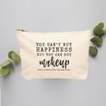 thumbnail image 4 of Koyal Wholesale Funny Makeup Bag Canvas Cosmetic Bag You Can't Buy Happiness But You Can Buy Makeupch, 4 of 5