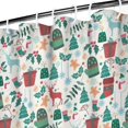 thumbnail image 3 of Christmas Gift and Deer Pattern Shower Curtain 36"x72" ,Bathroom Decorative Shower Curtains Set with 12 Hooks,Modern Waterproof Washable Shower Curtain, 3 of 6
