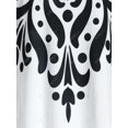thumbnail image 4 of Tamaño más Ombre color estampado tribal ala T camisa de encaje Rosegal Mangas largas de talla grande, 4 of 5