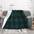 thumbnail image 7 of Black Watch Plaid Pattern Throws Blanket Fleece Soft Cozy Warm Plush for Travel Chair Bedroom Living Room Sofa 80"x60", 7 of 7