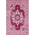 thumbnail image 1 of Unique Loom Tapis de Charme Moderne 4' x 6' Rectangle Rose/ivoire, 1 of 1