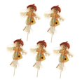 thumbnail image 3 of 5 piezas de adornos de bruja de Halloween con postes de inserción Decoración de Halloween para 16 cm naranja, 3 of 9