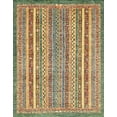 thumbnail image 1 of Ahgly Company Indoor Rectangle Abstract Saddle Brown Abstract Area Rugs, 6' x 9', 1 of 6