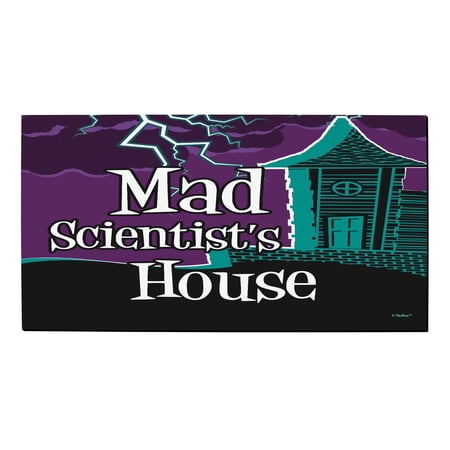 ThisWear Halloween Themed Doormat Spooky Mad Scientist's House Doormat Multi