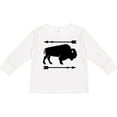 thumbnail image 3 of Inktastic Buffalo Cute Animal Western Boys or Girls Long Sleeve Toddler T-Shirt, 3 of 5