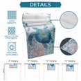 thumbnail image 6 of Blue Sea Turtle Table Runner 90 Inches, Summer Coastal Coral Ocean Bed Runner Dresser Scarves Tabletop for Indoor Outdoor Parties/Ceremony/Banquet, 13" x 90", 6 of 9