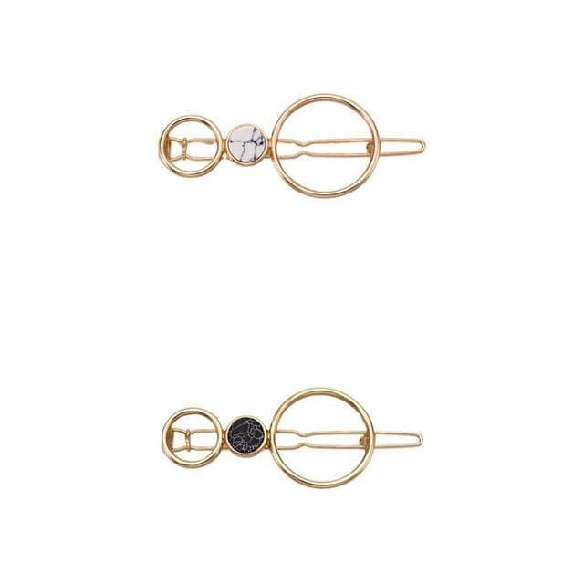 2 Pack De Horquillas De Metal Geométrico Para Niñas, Horquilla, Pinzas Para El Cabello, Pinzas Para El Cabello, Joyas Para El Cabello Zulema Pinza de pelo geométrica para mujer