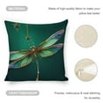 thumbnail image 4 of dragonfly jewelry illustration linen throw pillowcase decoration pillowcase gifting preferred 18x18 inch cushion cover 4 sets sofa pillowcase sofa bedroom living room car, 4 of 8