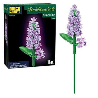Brickcraft Lilac Building Kit (104-Piece Set), Bricktanicals Collection, Elegant Floral Display, Perfect for Gifting or Home Décor