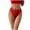Red, variant on Gubotare Women's Underwear Lace Shorts V Waist Breathable Cheeky Panties Underwear Women Tummy Control Underwear for Women (Pink,One Size)