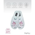 thumbnail image 6 of MeMoi Women's Snowman Ski-Sons Hard Bottom Plush Slippers - Womens - Female (L 9-10, Light Blue), 6 of 7