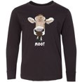 thumbnail image 3 of Inktastic Moo Cute Brown Holstein Cow Long Sleeve Youth T-Shirt, 3 of 5