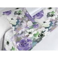 thumbnail image 3 of Floral Bed Runner Set, Watercolor Effect Pattern with Blooming Abstract Spring Petals, Decorative Bedding Scarf & a Pillow Sham for Hotels Homes, Twin, Blue Violet and Laurel Green, by Ambesonne, 3 of 3