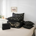 thumbnail image 4 of Erosebridal Bohomian Bedding Queen Size, Aztec Geometric Bedding Sets Queen Size, Skull Skeleton Decor, Reversible 7pcs, 4 of 5