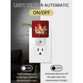 thumbnail image 2 of Christmas Night Lights Auto Sensor Cardinals Bird Plug-in LED Nightlights Dusk to Dawn for Living Room, Bedroom, Bathroom, Hallway, Wall Decor, Berry Pine Red Black Buffalo Plaid Night Light, 2 of 9