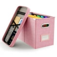 thumbnail image 1 of Caja organizadora de archivos Oterri, color rosa, 27 x 21 x 34 cm, tamaño carta, 1 of 7