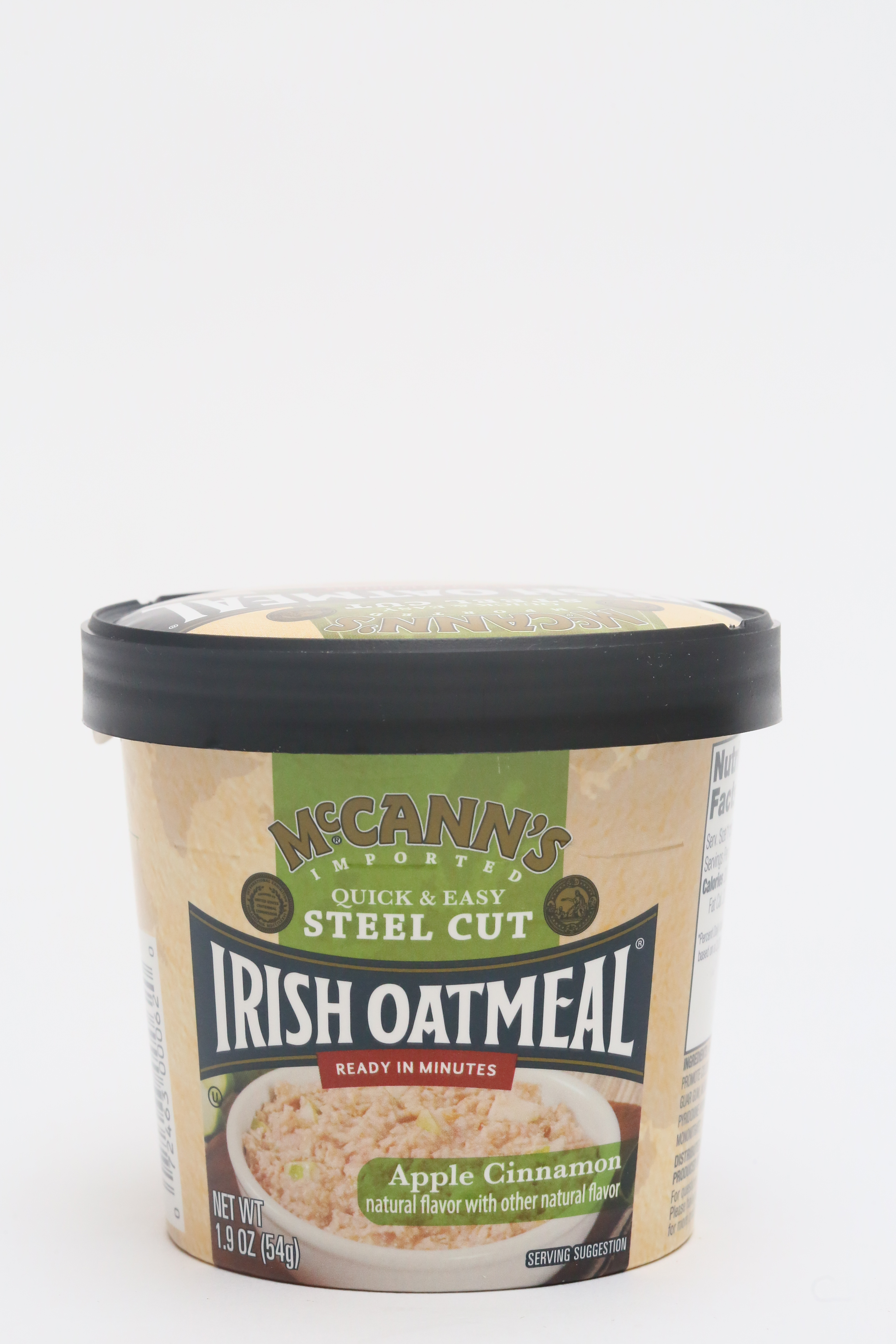 MCCANN'S APPLE CINNAMON INSTANT OATMEAL CUP, 1.9 OZ