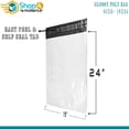 thumbnail image 2 of Shop4Mailers 19 x 24 Glossy White Poly Bag Mailer Envelopes 1.7 Mil 250 Pack, 2 of 6