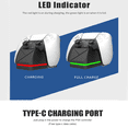 thumbnail image 3 of Ortz PS5 Controller Charger Station, PS5 Charging Station, Playstation 5 Accessories with Fast Charging 5V AC Adapter and LED Indicator, PS5 Charging Dock Black, 3 of 11