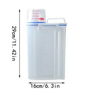 Miyuadkai Storage Containers Grain Storage Tank Kitchen Food Rice Sealed Container Ideal for Sugar White