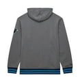 thumbnail image 3 of Men's Mitchell & Ness  Heather Gray Carolina Panthers Vintage Logo Snow Washed Fleece Pullover Hoodie, 3 of 5