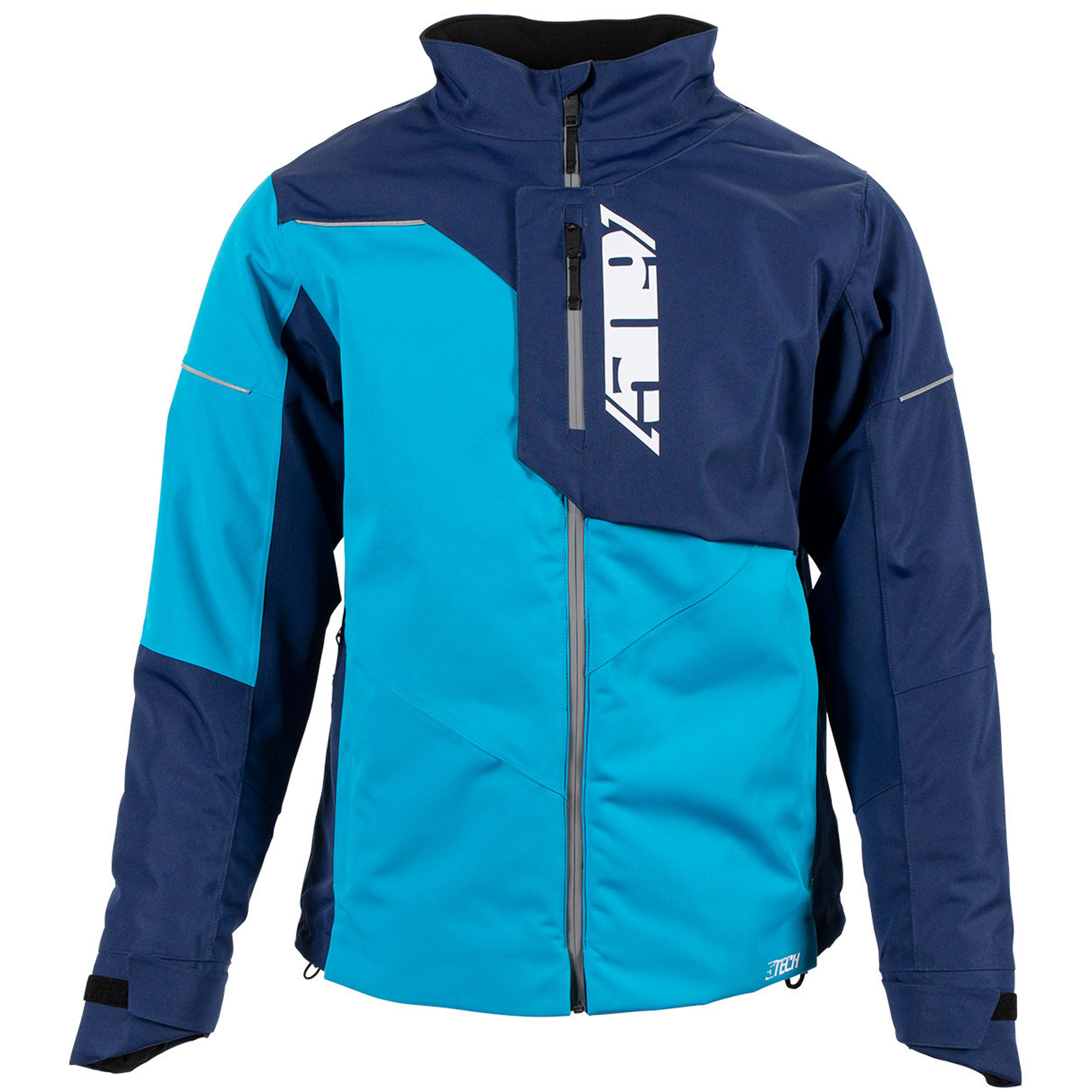 509 Range Insulated Snowmobile Jacket 5Tech Waterproof Snocross Cyan