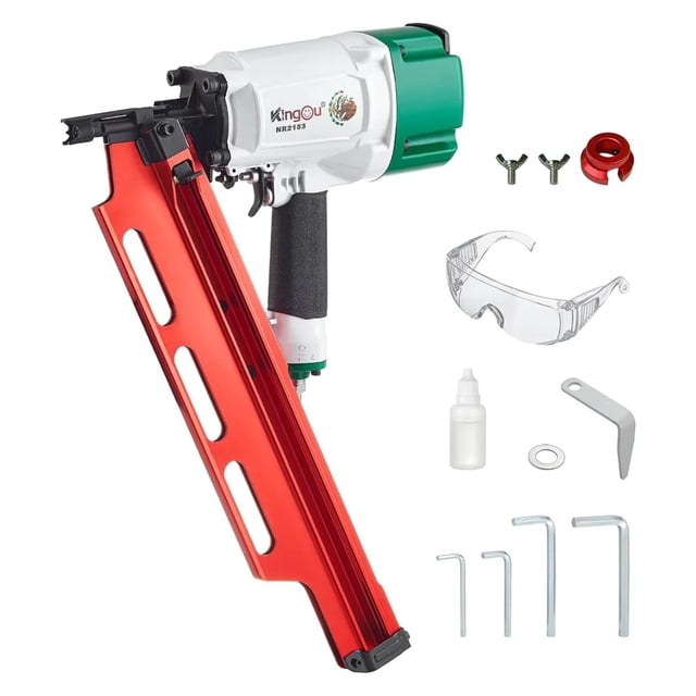 NR2183 21 Degree Aluminum Magazine Framing Nailer, Pneumatic Framing Nail Gun, 2-Inch Up To 3-1/4-Inch