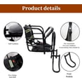thumbnail image 5 of Upgraded Rear Child Bike Seat,Back Mount Kid's Bike Seat with Foot Pedals Back Rest Handrail, Designed for Children Aged 18 Month to 8 Years Old,Easy Installation, 5 of 11