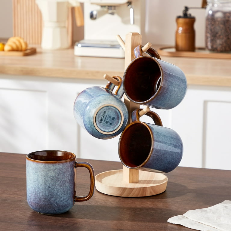 Malacasa Coffee Mugs Set of 4, 16oz Ceramic Coffee Cups Set, Tea Mugs for  Latte, Cocoa and Milk, Coffee Mug With Handle, Gifts for Women Men